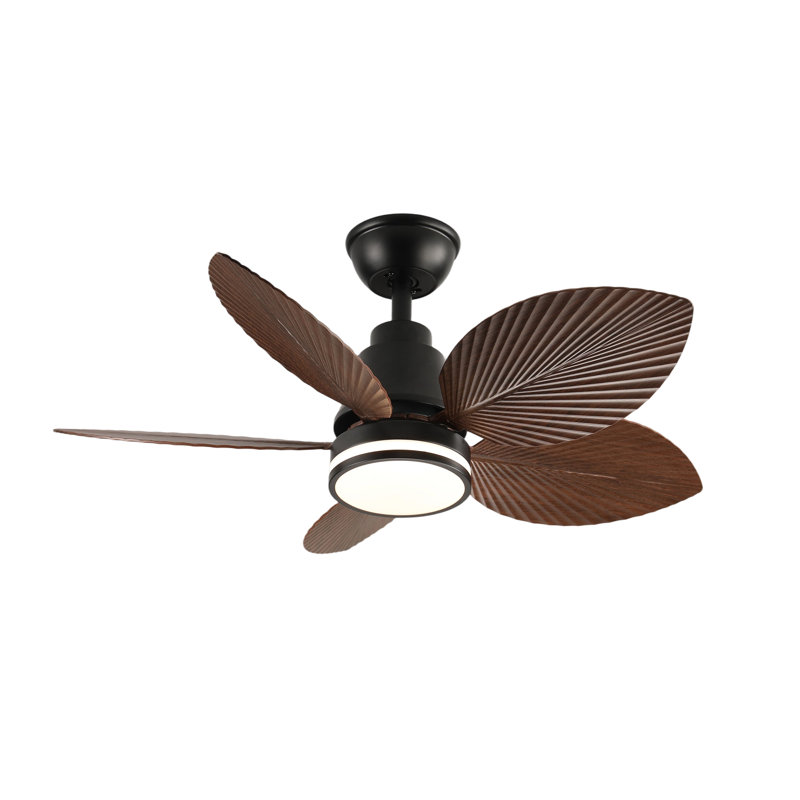 Ventilateur de plafond moderne de 37 po avec lumières et télécommande pour chambre à coucher