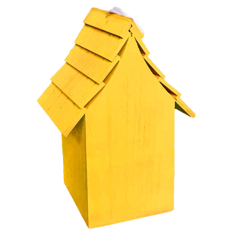 Cabane à oiseaux jaune 9 po Sunburst, Jaune