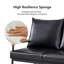 Eleutherius 3 Seater Faux Leather Sofa-745086953