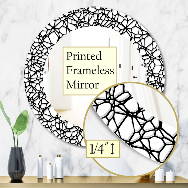 Modern & Contemporary Accent Mirror, 31.5" H x 31.5" W