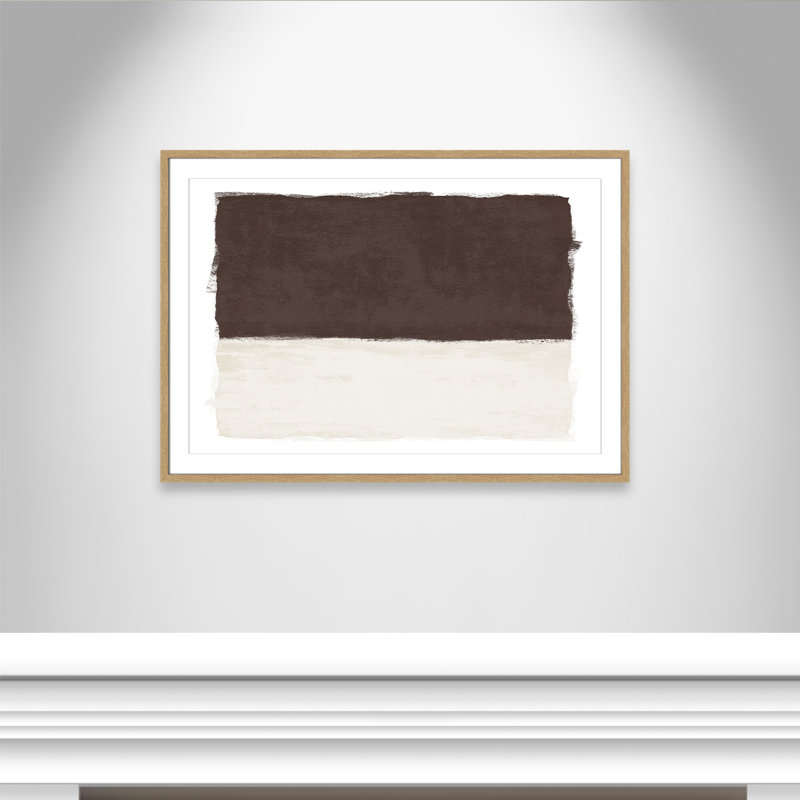 Chocolat trempé I - Version paysage par Natalie Carpentieri, L 41,5 po x H 29,5 po, Imprimé mat, Naturel
