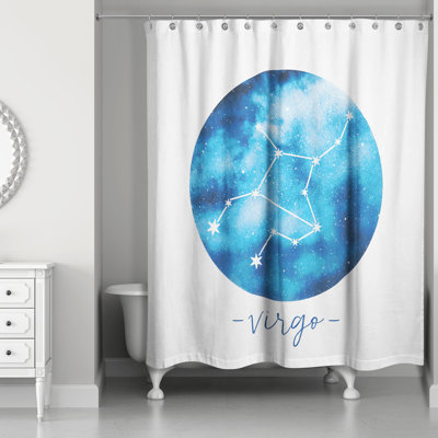 Dulin Virgo Zodiac Constellation Shower Curtain