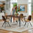 Carvajal Cavanagh 5-Piece Modern Dining Set-794534688-794534876
