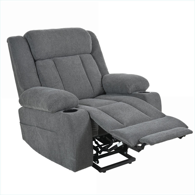 Fauteuil inclinable électrique luxueux avec repose-pieds BEIMO, Tissu gris