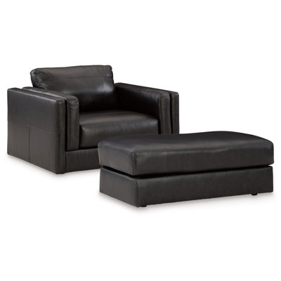 2-Piece Top Grain Leather Living Room Set