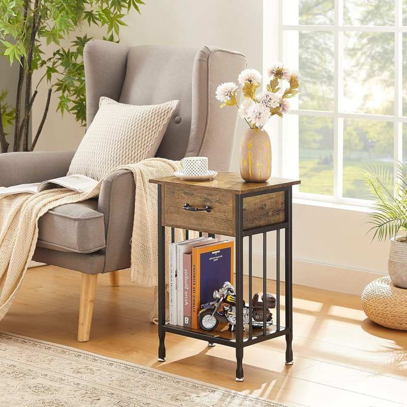 Table de bout Geerda, Brun