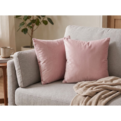 Housse de coussin en chenille