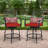 Jayc 24â?? Patio Bar Stool with Cushion