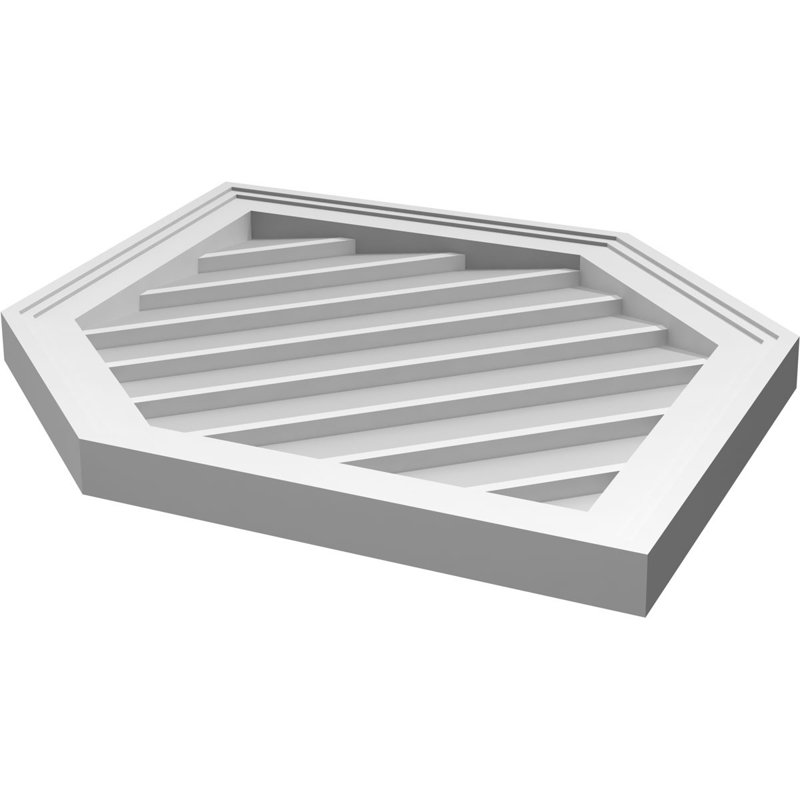 Ventilé vertical à pignon vertical 13/12 po, H 32 po x l 20 po x P 1,5 po