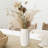 White Ceramic Vase Set Of 12, Small White Bulk Bud Vases For Pampas Grass For Wedding Table Centerpieces Decoration, Modern Boho For Rustic Vase