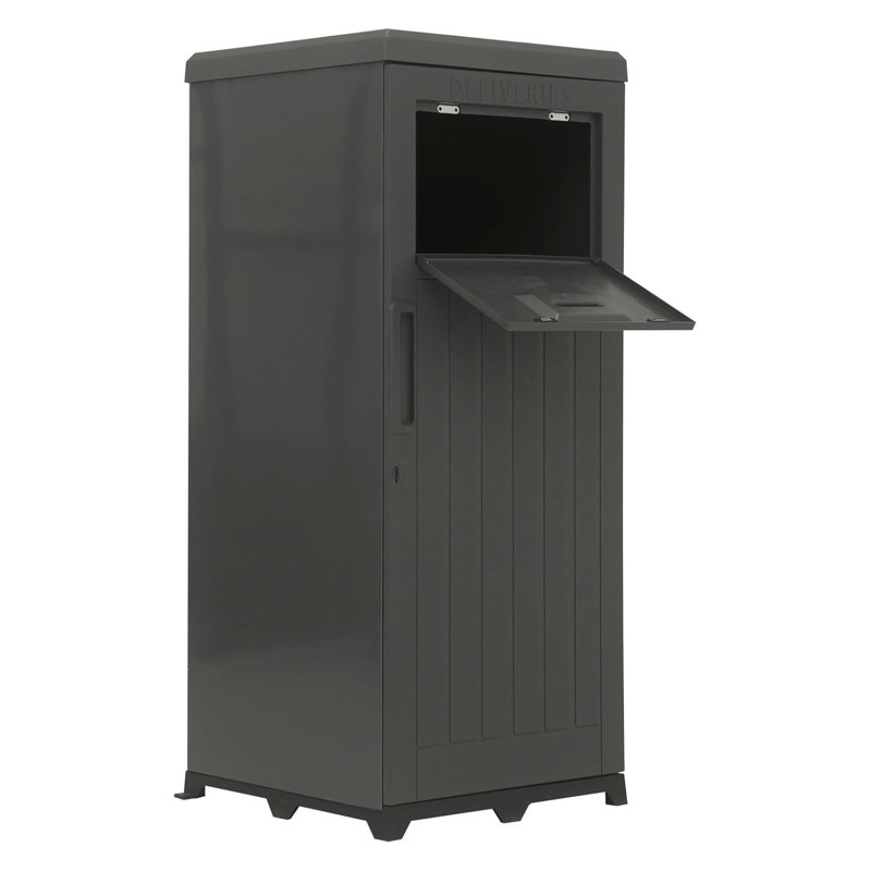 Boîte de livraison sécurisée pour colis d'extérieur - Grande boîte de dépôt de colis imperméable et verrouillable pour le porche et le bord de la route