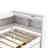 Twin Size L-Shaped Bookcases Bed With Power Outlets, USB Charging Ports,Two Drawers-731472099