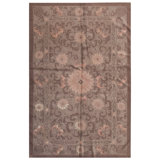 1920s Knotted Ivory Chinese Wool Rectangle Antique - Peking Small Scatter Size Rug