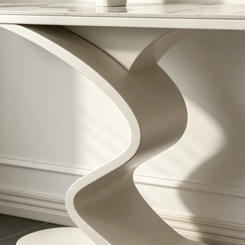 Support à plante minimaliste pour couloirs, Beige