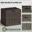Rangement extérieur verrouillable en résine résistant aux intempéries 31 gallons pour livraison sécurisée et rangement intérieur