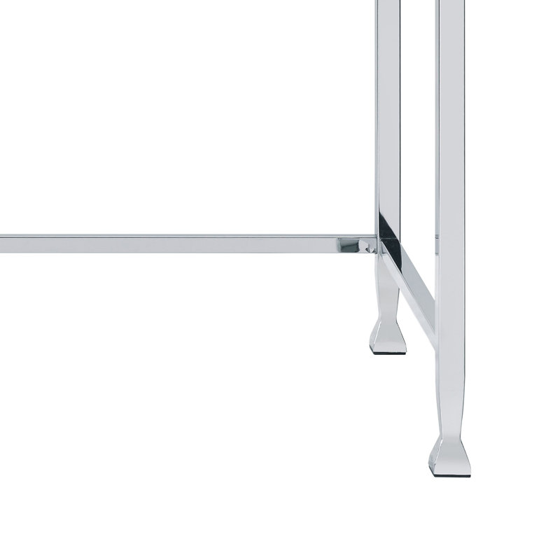 Lillyann 1 - Drawer Writing Desk with Mirrored Top, Mirrored
