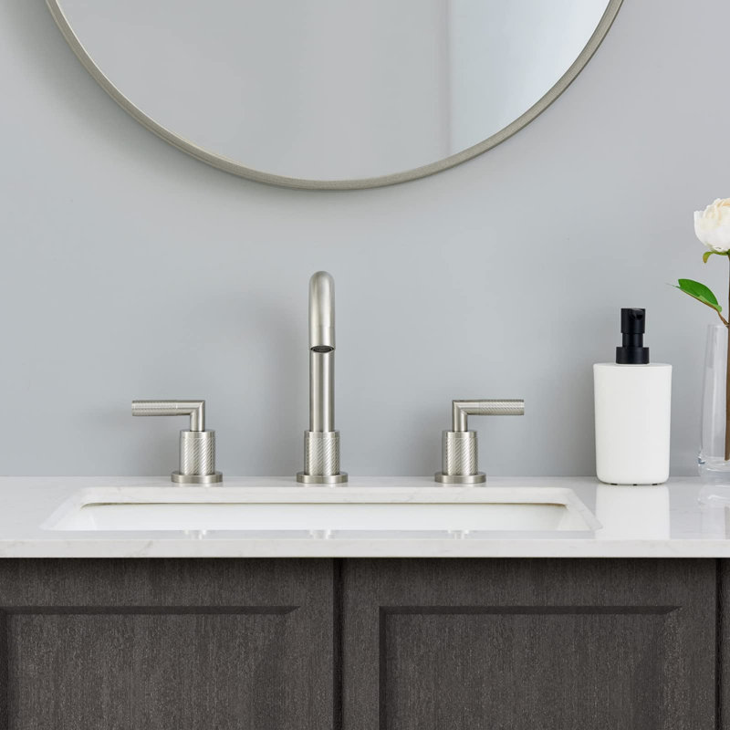 Bathroom faucet with 360 degree turn spout, Brushed Nickel
