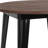Hertfordshire 30" Round Metal Indoor Bar Height Table with Rustic Wood Top-795145361-795145362
