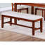 Ensemble de table de salle à manger 4 chaises d'appoint et un banc en bois massif
