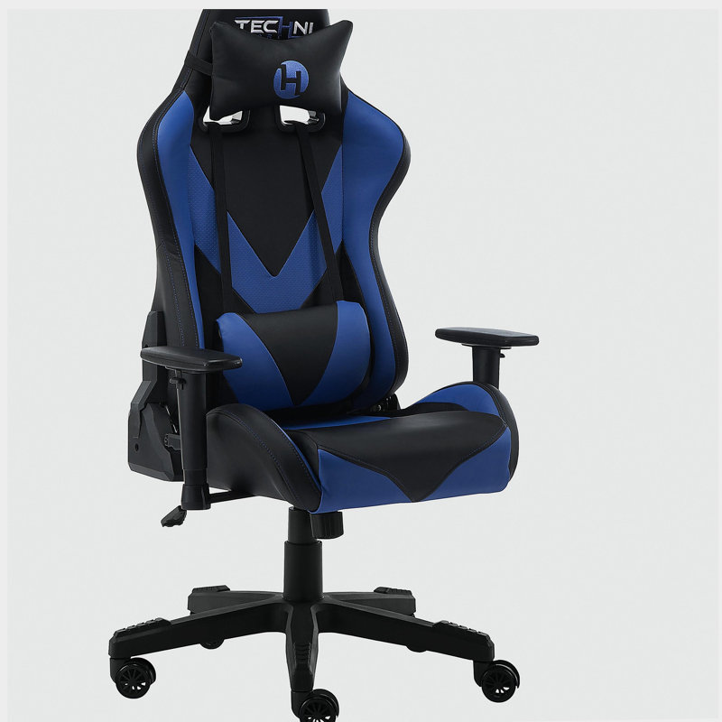 Fauteuil de jeu PC Sport -92, bleu, Bleu
