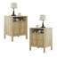 48cm W Manufactured Wood Bedside Table