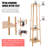 Eben Freestanding 8 - Hook Coat Rack