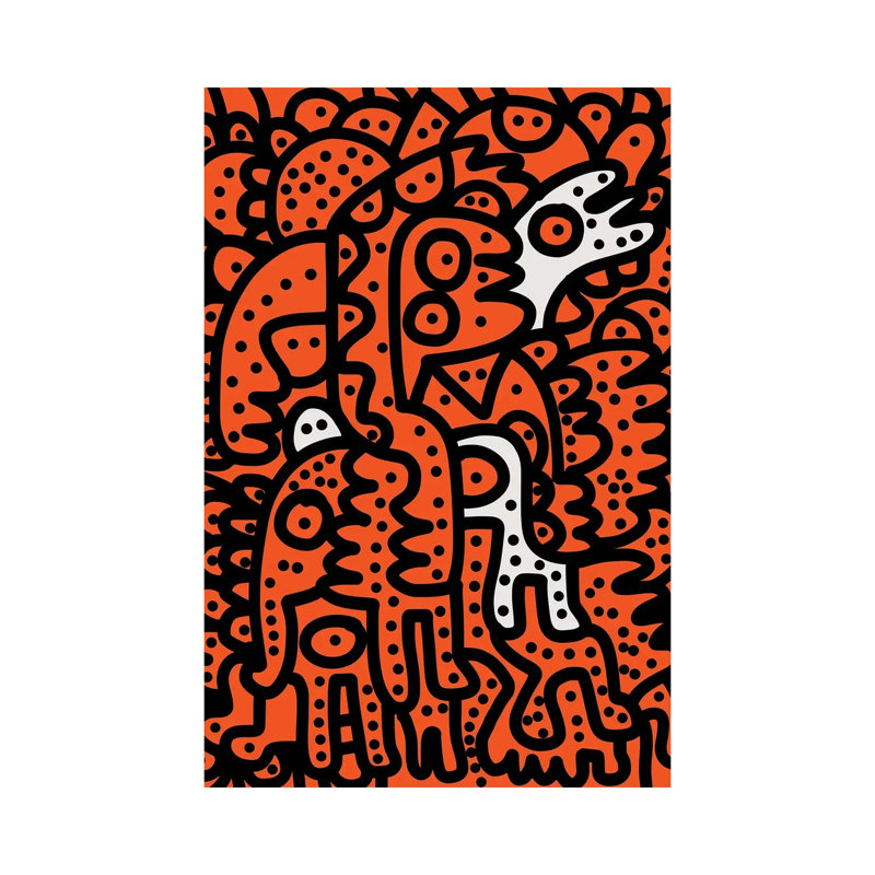 Halloween Graffiti Monsters by Emmanuel Signorino - Wrapped Canvas Print, 66.04 cm H x 45.72 cm W x 1.91 cm D