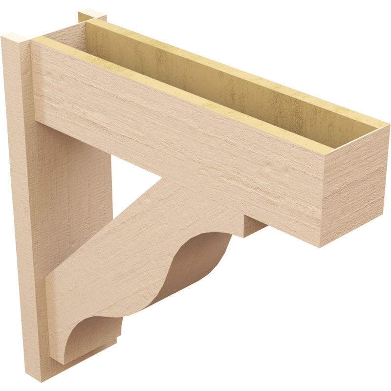 Bois de cèdre brut Funston Block TimberThane Perspector, brun clair apprêté, H 28 po x l 8 po x P 28 po