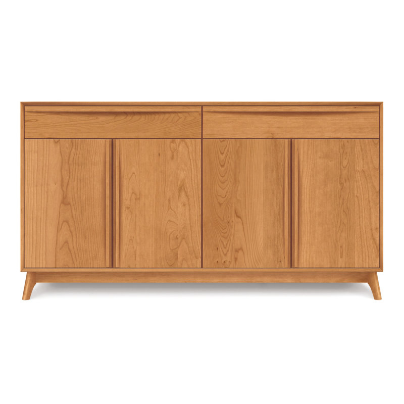 Catalina 66.13'' Solid Wood Sideboard, Natural Cherry