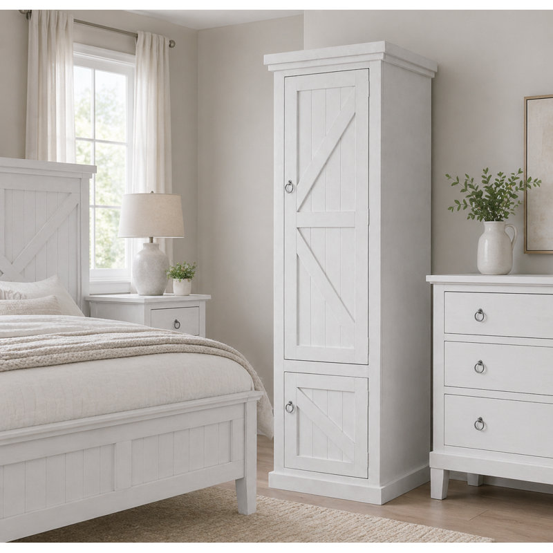 Armoire Kelley, Blanc brillant