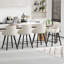 Tabouret de bar pivotant en tissu Modern-1647160123-1647160125