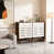 Dark Brown Wood/White