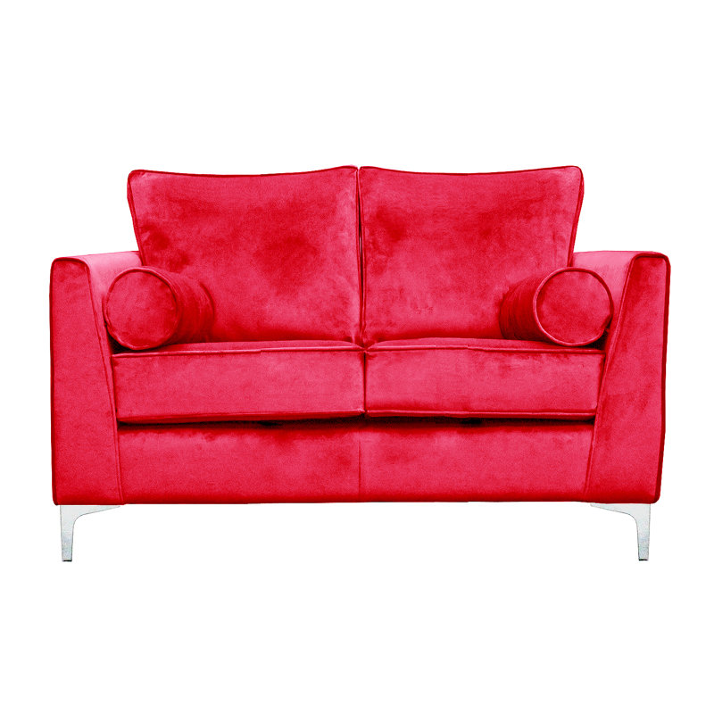 Giancarlo 2 Seater Velvet Sofa, Fuchsia