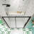 44"-48"W X 72"H Sliding Shower Door, Sliding Door, With 1/4" Tempered Glass And Matted Black Finish 4872