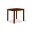 Ensemble de 5 chaises carrées à hauteur de comptoir pour table de salle à manger