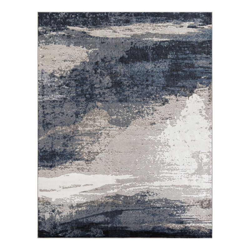 Ivy Bronx Glomma Nathanyl Rug Blue, Rectangle 10' x 13'1"