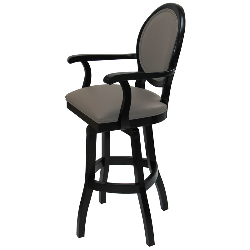 Tabouret de bar et de comptoir Farald, Beige, Très haute (assise de 34 po de hauteur)