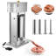 Stuffer électrique à saucisse 33 LBS / 15 L avec 4 tubes pour usage commercial et domestique