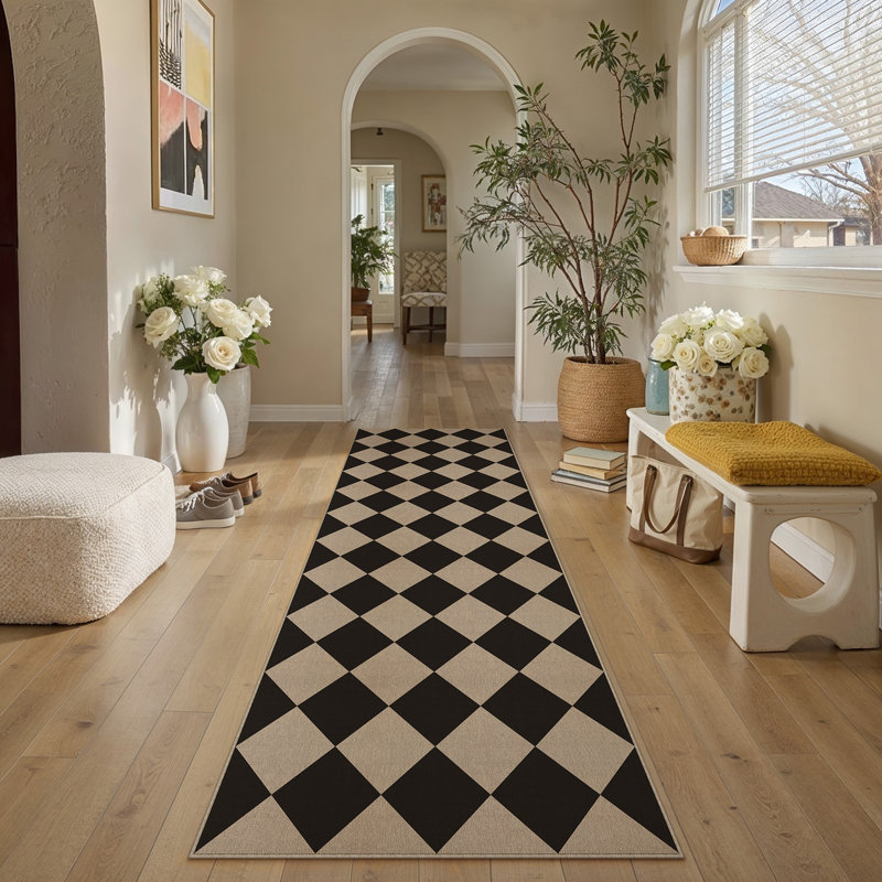 Tapis intérieur / extérieur Kason, Tapis de couloir 2 pi x 8 pi