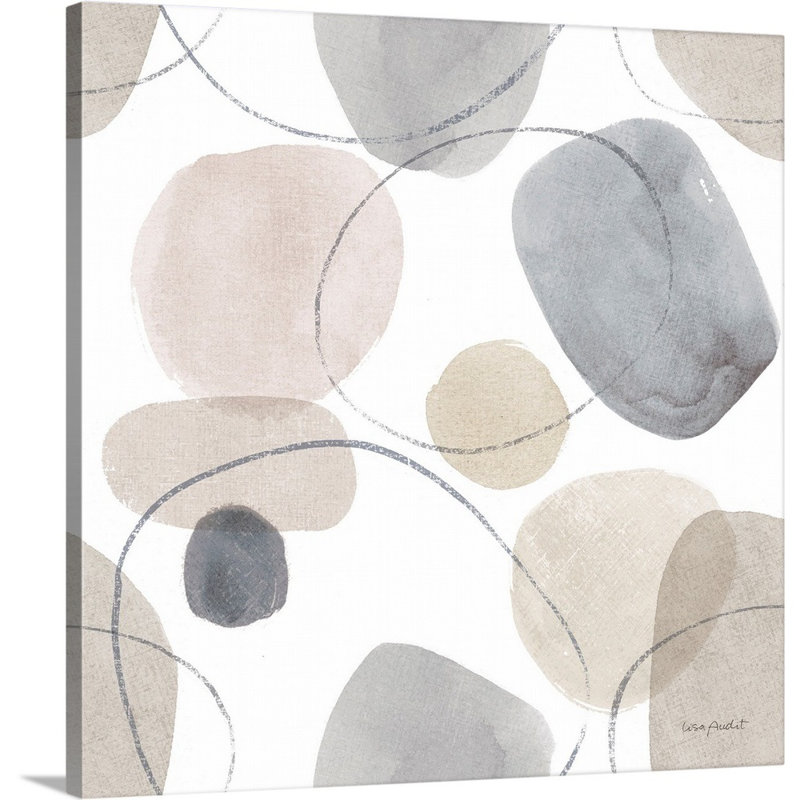 «Think Neutral 14» par Lisa Audit - reproduction d'art, Toile tendue, H 20 po x l 20 po x P 1,25 po