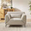 Fauteuil d'appoint multifonctionnel en chenille de 44,88 po de largeur, convertible en méridienne pour le salon-161039521