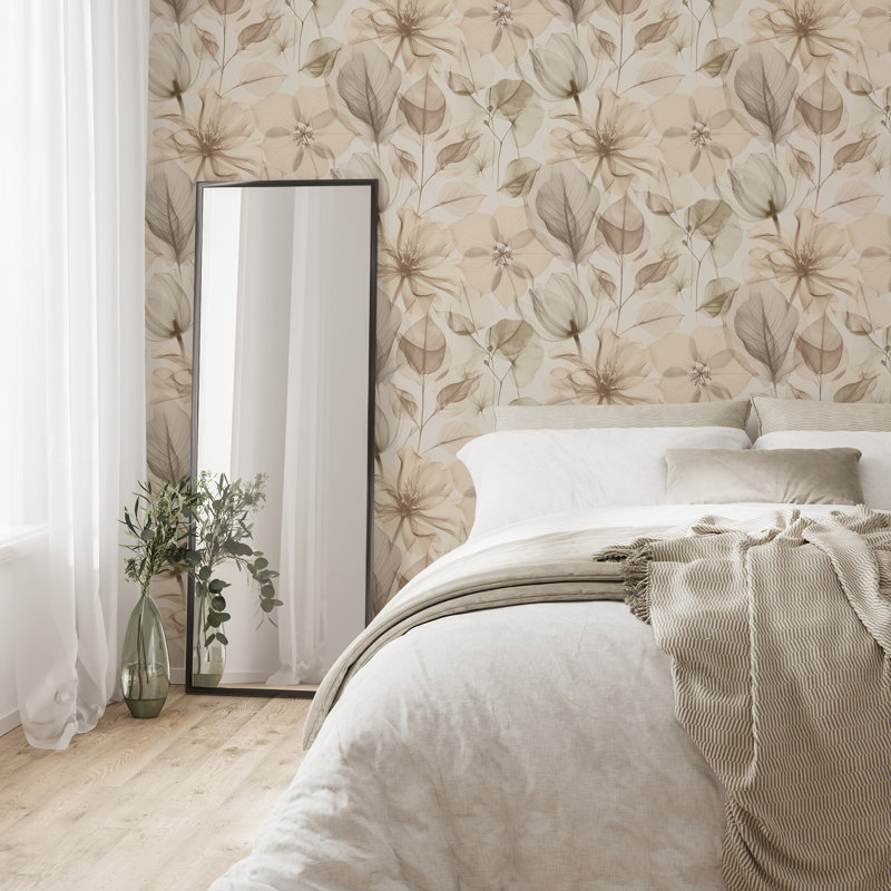 Arlington Aquamarine Wallpaper, Brown