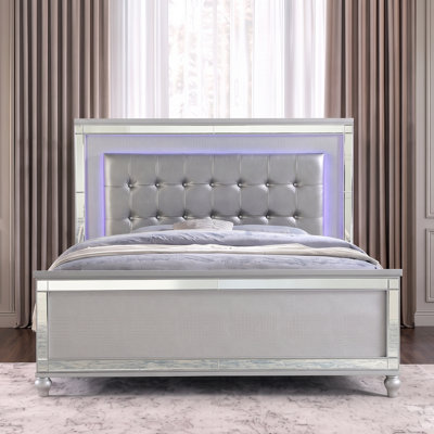 Denard Upholstered Standard 5 Piece Bedroom Set