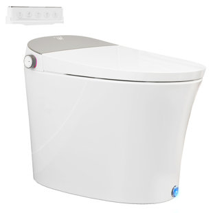 Sotomo Wm-16f0020918-stm Full Function Smart Toilet With Built-in Water Tank & Pump, 1.06 Gpf Power Ultra Siphon Flush, Auto Flush, Auto Lid Opening, Seat Heating, Digital Display