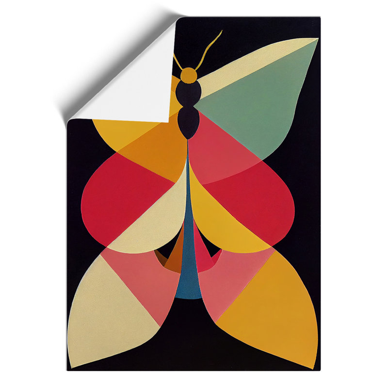 Butterfly Abstract - Wall Art, 59.4cm H x 42cm W, Paper, No Matte