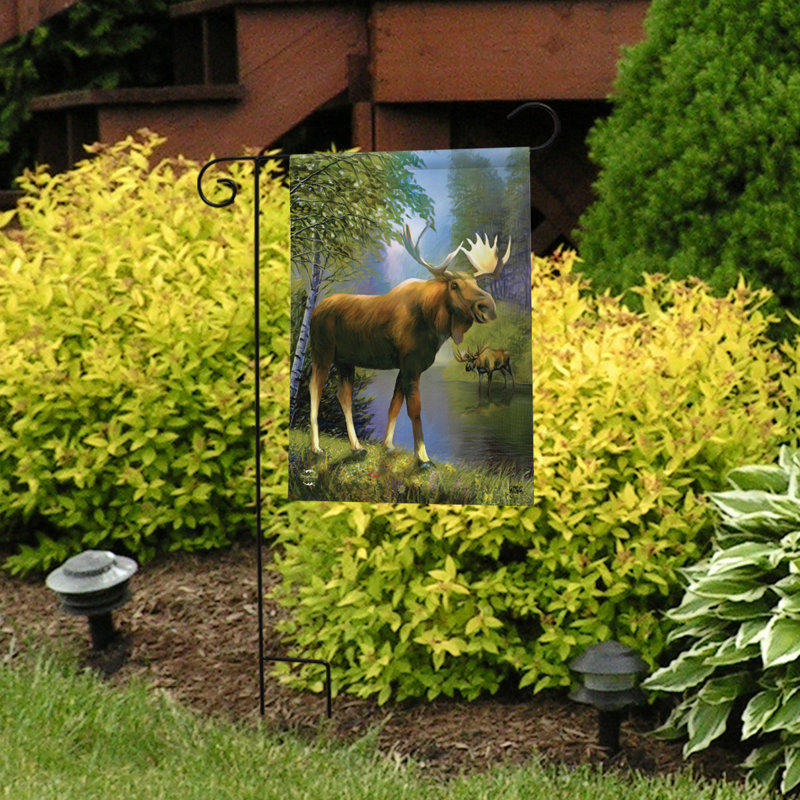 Drapeau de jardin Wild Moose
