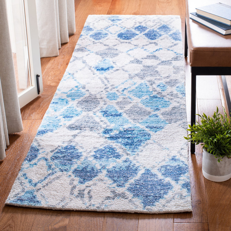 Conness Hand Loomed Performance Abstract Rug, Runner  2'3" x 8'