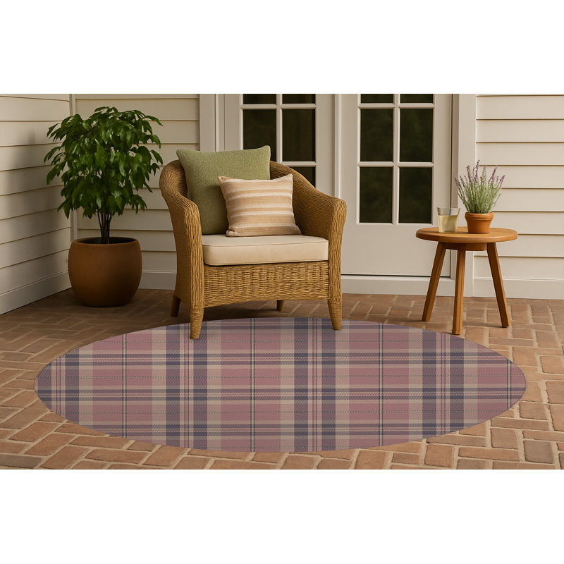 Tapis d'extérieur antidérapant Vinny, Rond 5 pi