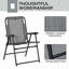 Ensemble de 2 chaises d'extérieur pliantes pour patio