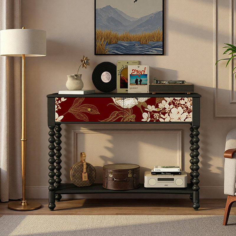 Console à tiroirs de style français